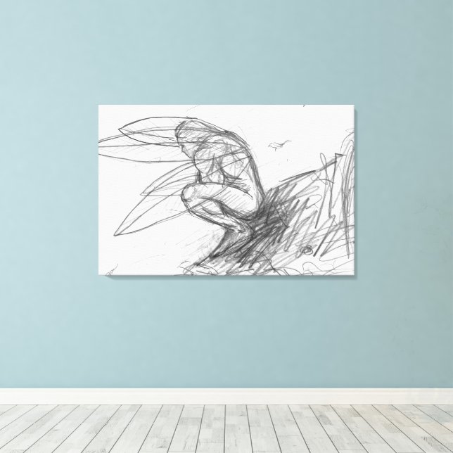 Impressão Em Tela Pixie Poeira no Vento (Insitu(piso de madeira))