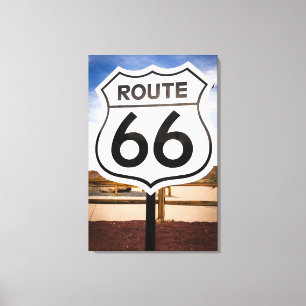 Impressão Em Tela Placa de sinalização da Rota 66, Arizona