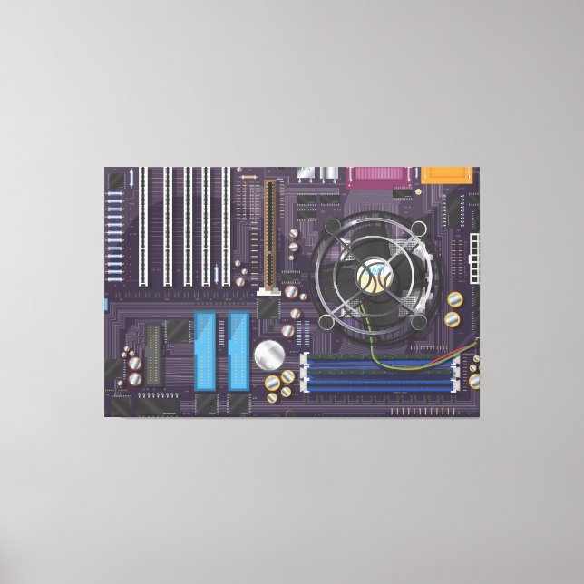 Impressão Em Tela Placa-mãe do computador (Frente)