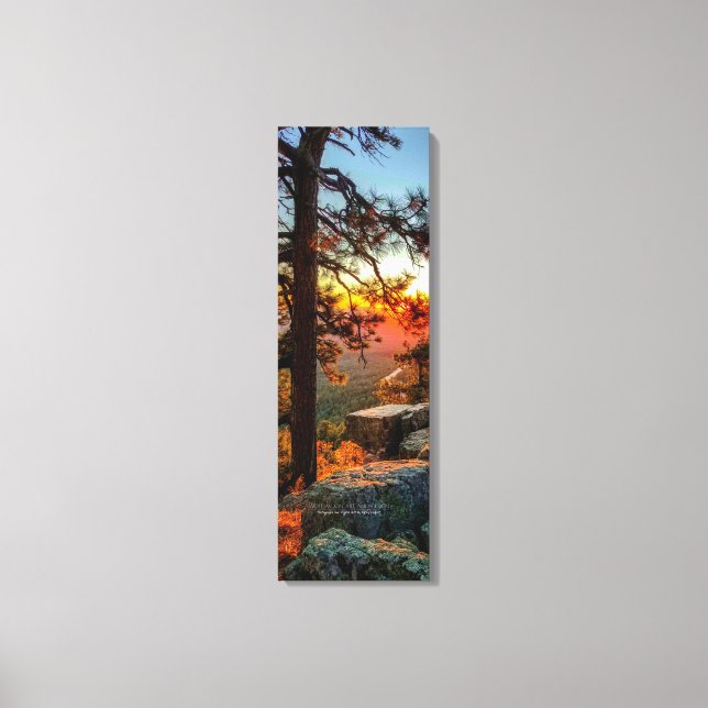Impressão Em Tela Placas de Arizona de Mogollon sunset 12x36 (Frente)