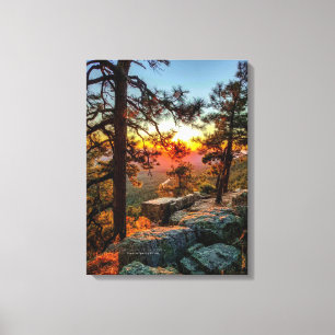 Impressão Em Tela Placas de Arizona Sunset Mogollon Rim 18x24