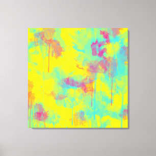 Impressão Em Tela Placas de cores aquáticas de abstrato de Verão I