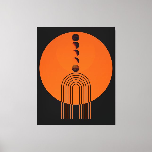 Impressão Em Tela Planeta da Lua do Século de Arca Antigo (Frente)