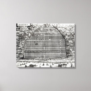 Impressão Em Tela Plano à terra do cantão, China