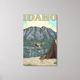 Impressão Em Tela Plano de Bush & pesca - Idaho