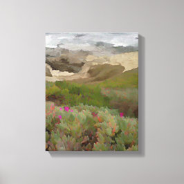 Impressão Em Tela Plantas de flores pelo oceano