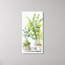 Impressão Em Tela Plantas Domésticas