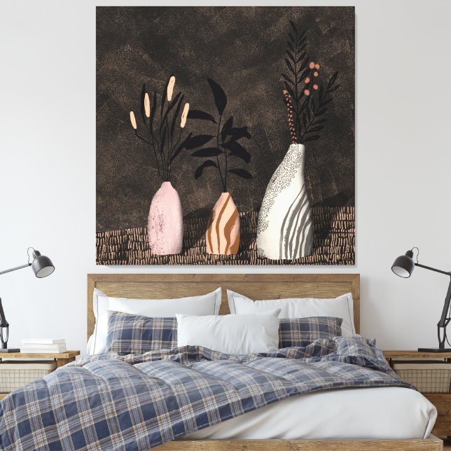 Impressão Em Tela Plantas russas - decor de parede em harmônicas de  (Insitu(Quarto))