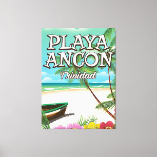 Impressão Em Tela Playa Ancón poster de viagens Trinidad