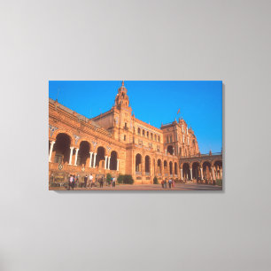 Impressão Em Tela Plaza de Espana em Sevilha, Espanha.
