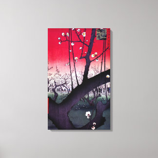 Impressão Em Tela Plum Estate Kameido, Hiroshige Ando