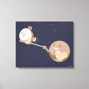 Impressão Em Tela Pluto Selfie