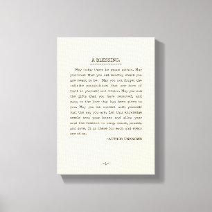 Impressão Em Tela Pode hoje haver uma paz dentro