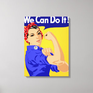Impressão Em Tela Podemos Fazer Isso! Rosie The Riveter WII Poster
