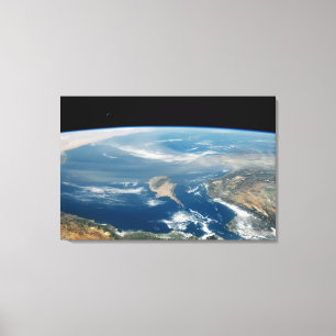 Impressão Em Tela Poeira Sobre O Mar Mediterrâneo E A Ilha De Chipre