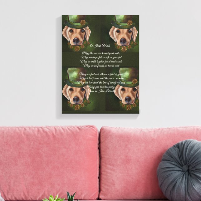 Impressão Em Tela Poesia do Labrador Retriever (Insitu(Sala de estar))