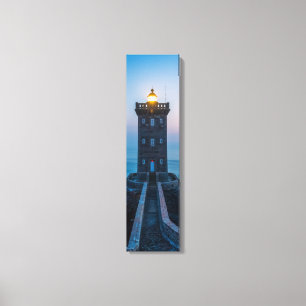 Impressão Em Tela Pointe de Kermorvan Lighthouse Arte Vertical Canva
