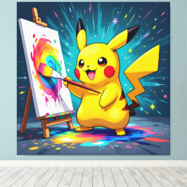 Impressão Em Tela Pokémon und seine Treue Freunde Leinwanddruck