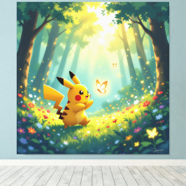 Impressão Em Tela Pokémon und seine Treue Freunde Leinwanddruck