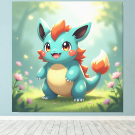 Impressão Em Tela Pokémon und seine Treue Freunde Leinwanddruck