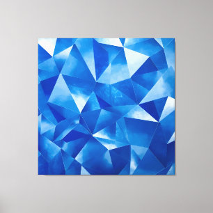 Impressão Em Tela Poligonal de Prism no Oceano Azul