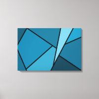 Polígonos Teais abstrato
