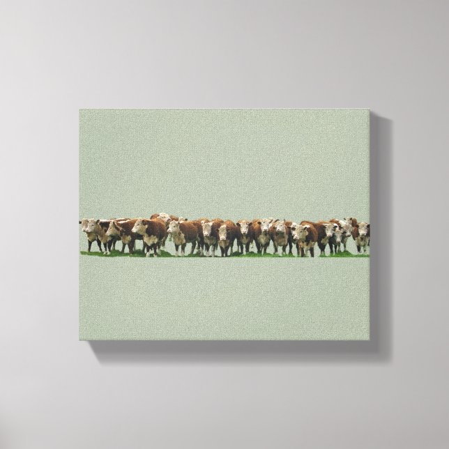 Impressão Em Tela Poll Herefords (Frente)