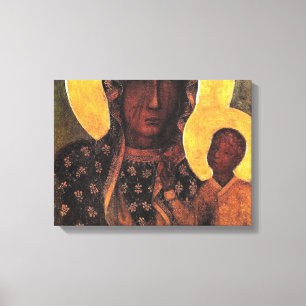 Impressão Em Tela Polônia Negro Madonna Nossa Senhora De Czestochow