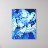 Pombos-dorminhoca de azul-ceruliano