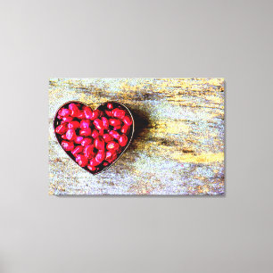 Impressão Em Tela "Pomegranates Heart Fruta" Foto Grata. Compre agor