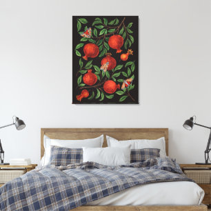 Impressão Em Tela Pomegranatos e Bella Moths