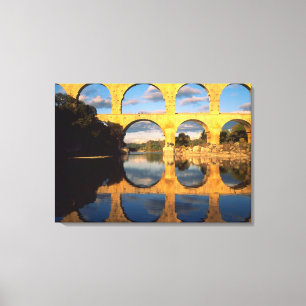 Impressão Em Tela Pont du Gard, Rio Gardon, Gard, Languedoc,
