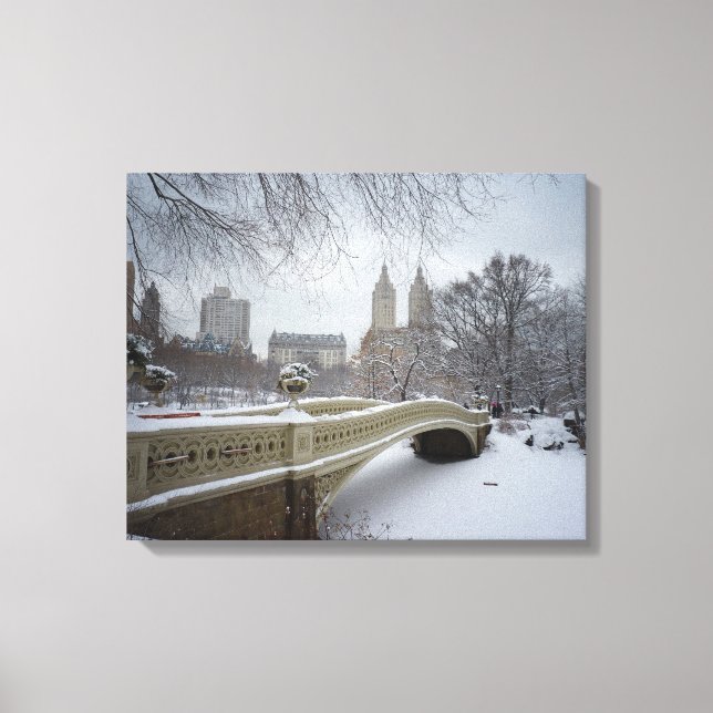 Impressão Em Tela Ponte arco - Central Park Winter (Frente)