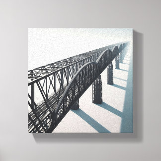 Impressão Em Tela Ponte Arquitetônica Minimalista Moderna - Infinita