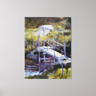 Impressão Em Tela Ponte Branca por John Twachtman