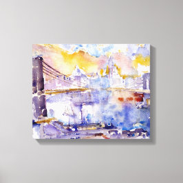 Impressão Em Tela Ponte Brooklyn (Paisagem Nova Iorque)