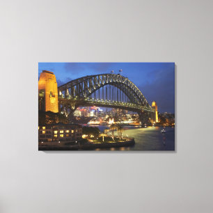 Impressão Em Tela Ponte da Baía de Sydney e Park Hyatt Sydney Hotel