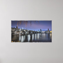 Ponte de Praga Charles à Noite
