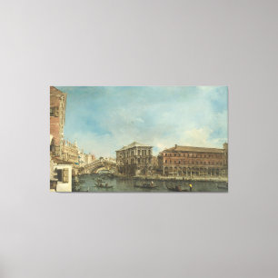 Impressão Em Tela Ponte de Rialto com dei Camerlenghi de Palazzo