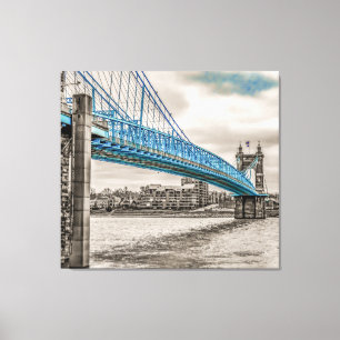 Impressão Em Tela Ponte de Suspensão John A Roebling