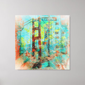 Impressão Em Tela Ponte do Amor pela Califórnia em São Francisco