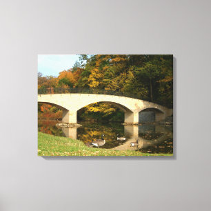 Impressão Em Tela Ponte do arco-íris em queda livre no Grove City Co