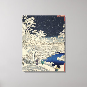 Impressão Em Tela Ponte do cilindro em Meguro e em monte do por do