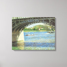 Impressão Em Tela Ponte em Argenteuil por Gustave Caillebotte