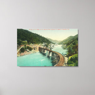 Impressão Em Tela Ponte ferroviária sobre o rio Merced