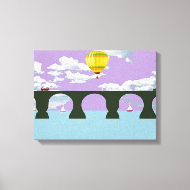 Impressão Em Tela Ponte rubinesca (Frente)