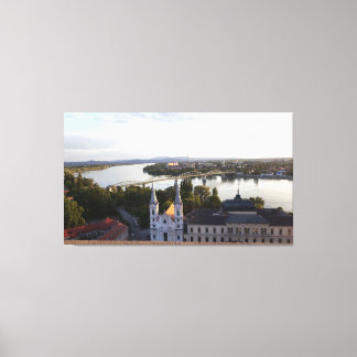 Impressão Em Tela Ponte sobre o Danúbio liga a Hungria à Eslováquia