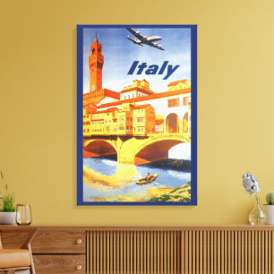 Impressão Em Tela Ponte Vecchio Ponte Vecchio Itália Florença Viagem