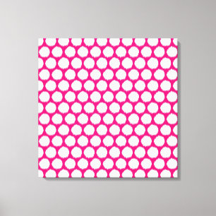 Impressão Em Tela Pontos de Ikat do Moods Asiáticos Rosa