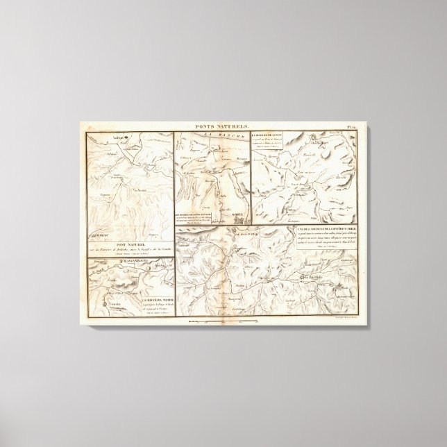 Impressão Em Tela Ponts naturels (Frente)